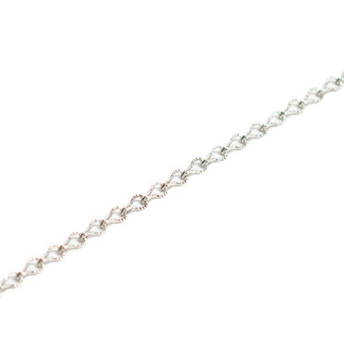 Necklace Silver Ladder Chain 18"