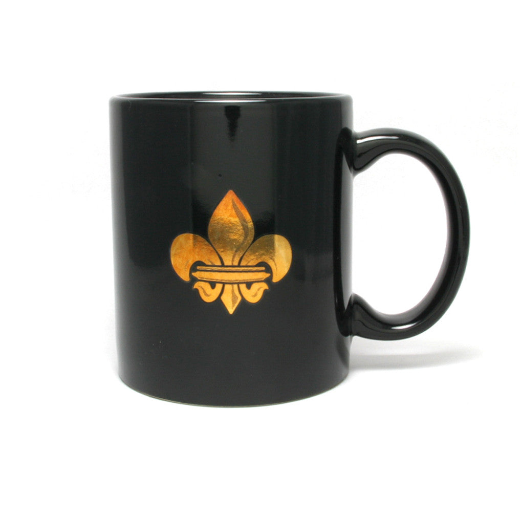 Coffee Mug Black Fleur De Lis