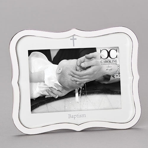 Baptism Frame, 4 x 6, Cream