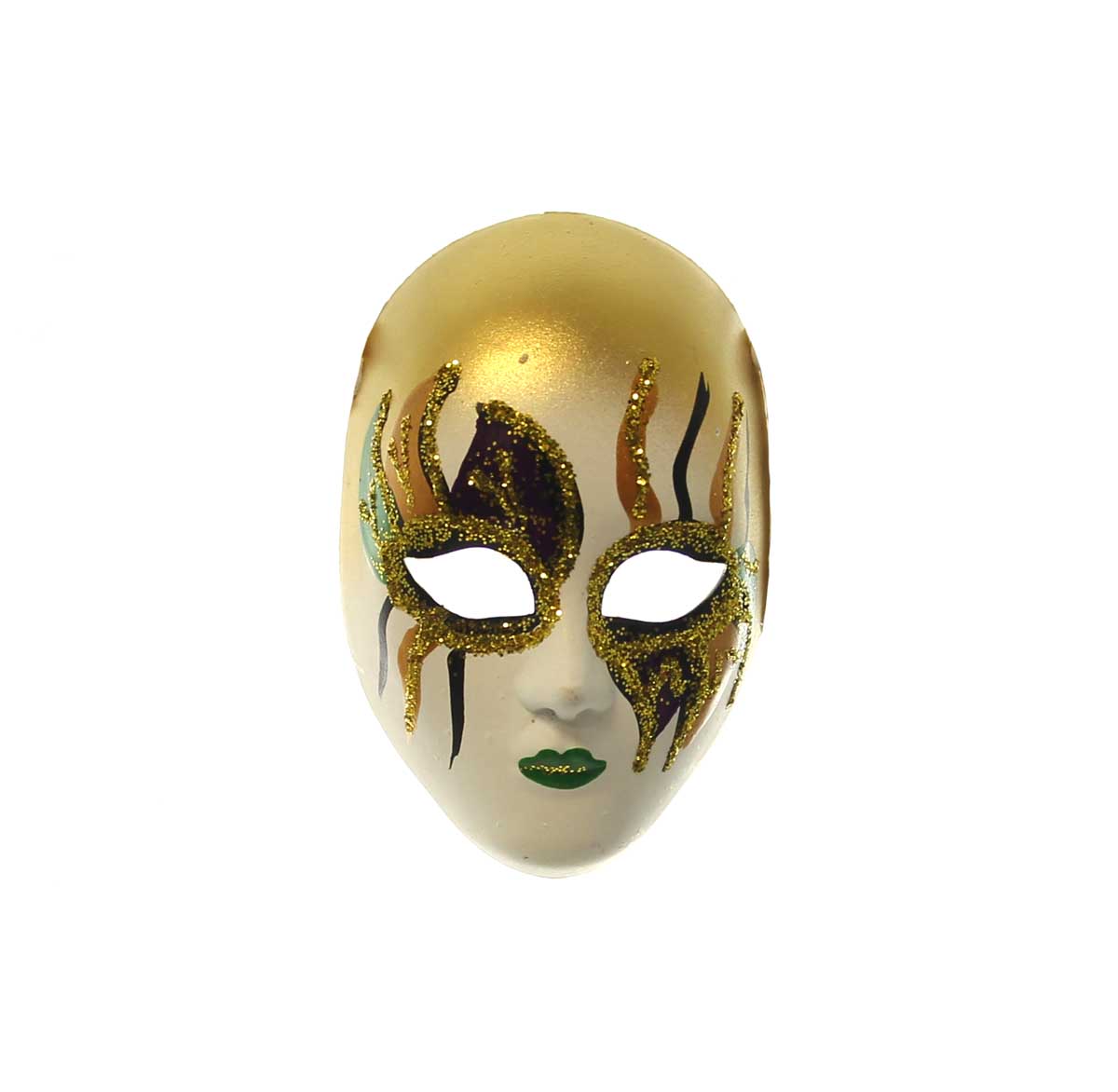 Wavy Line Mask Ornament (Small) Style A