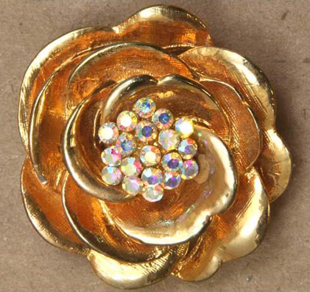 Flower Pin/Pendant Gold