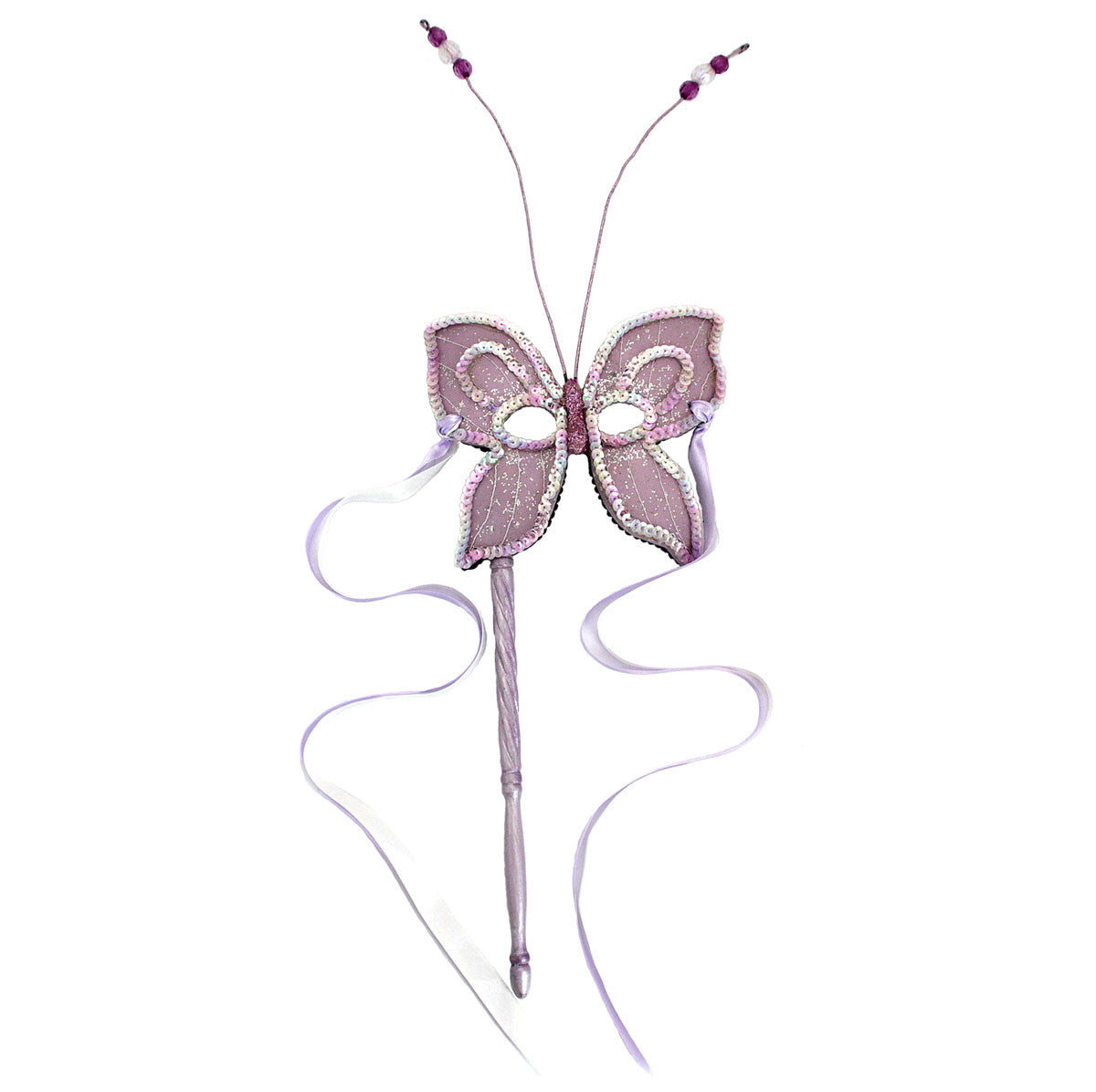 Butterfly Resin Mask On Stick ,Pink