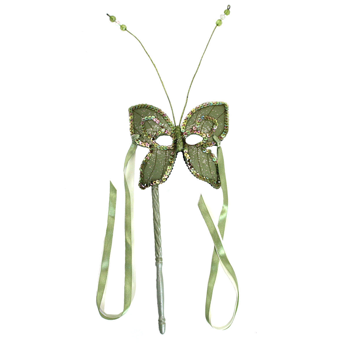 Butterfly Resin Mask On Stick Green