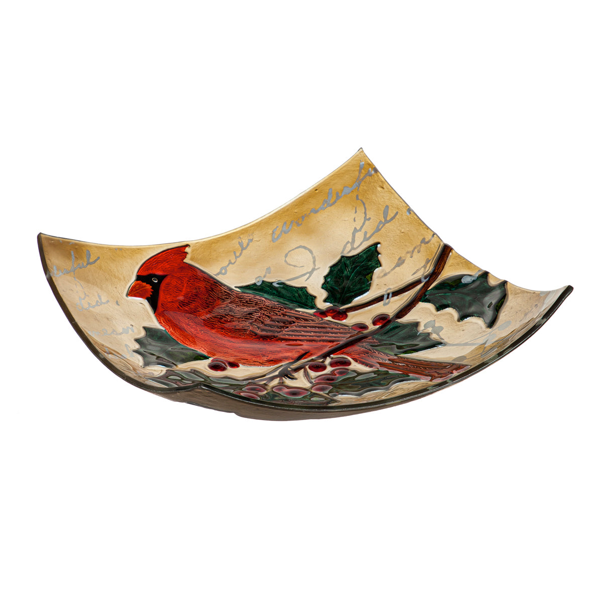 Cardinal Bird Bath Bowl, 16.5" Square