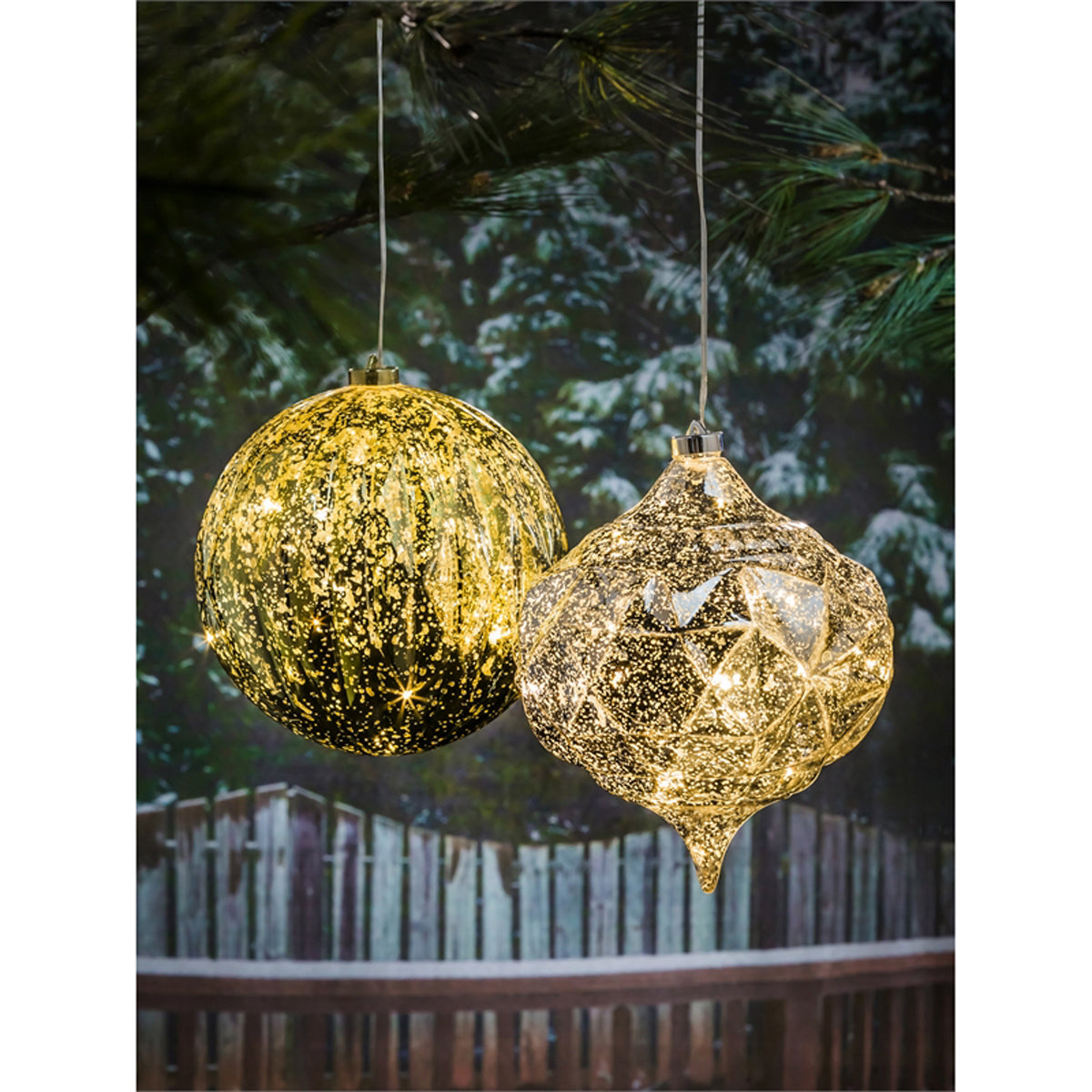 Shatterproof Outdoor LED Ornament 8"
