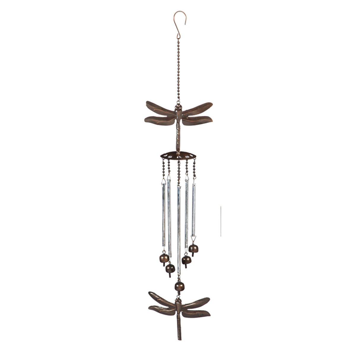 Artisan Wind Chimes with Metal Tubes- Butterflies or Dragonflies