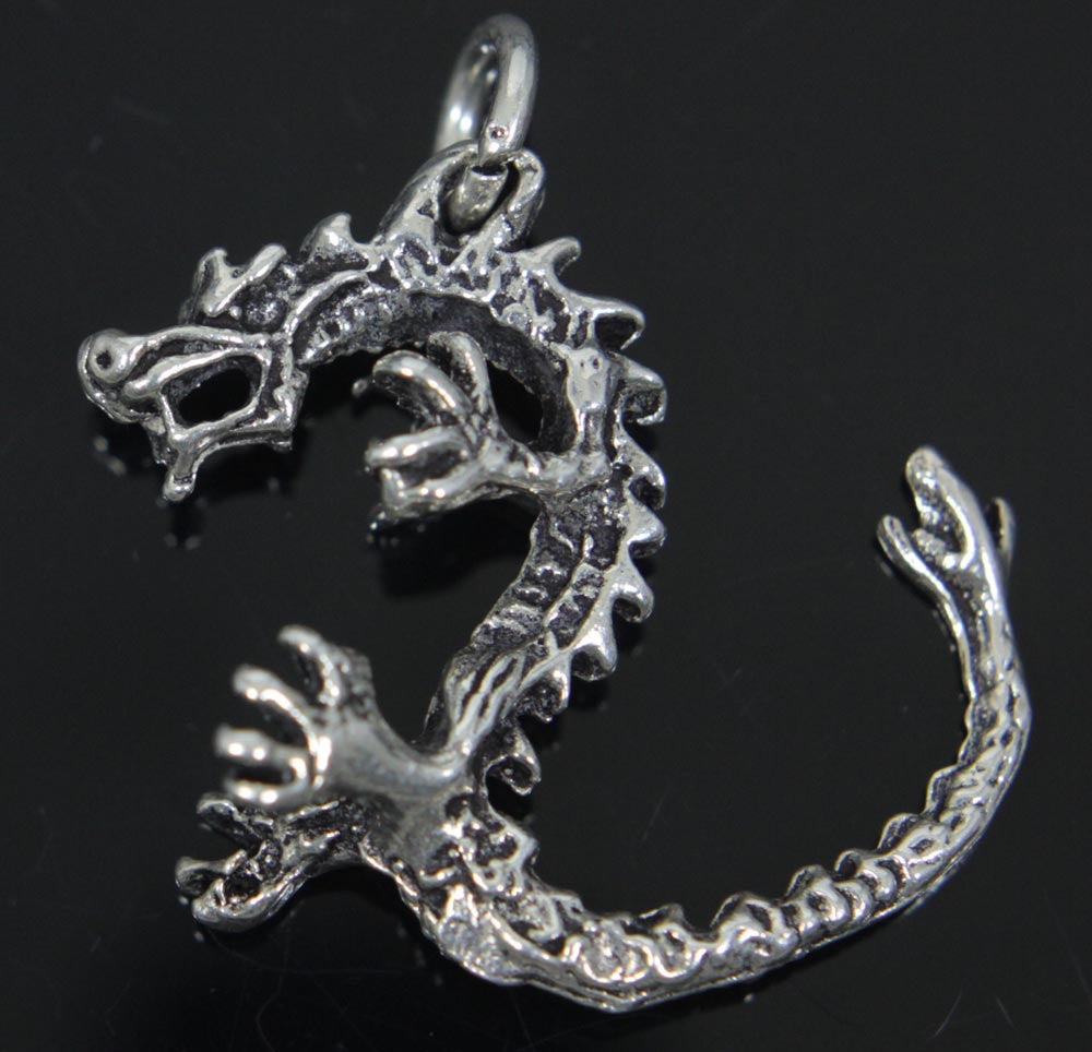 Dragon Pendant, Sterling Silver