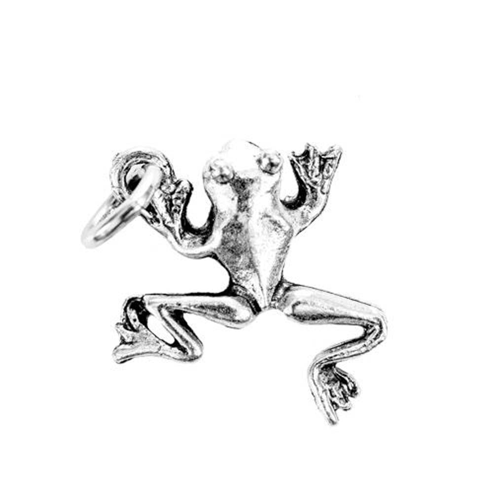 Frog Silver Character Charm