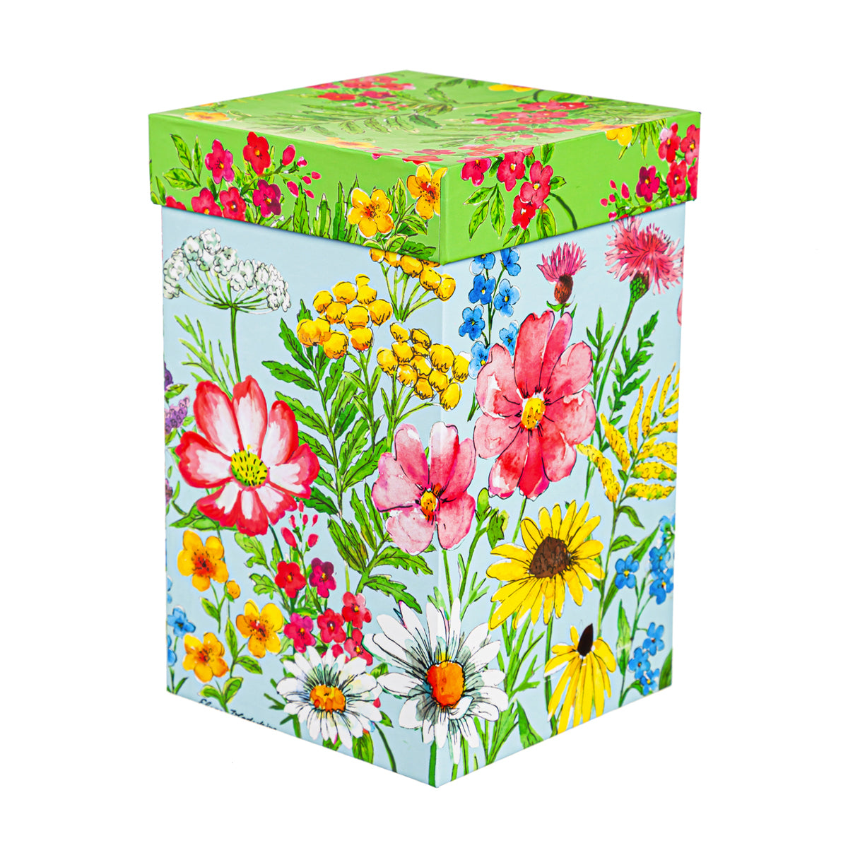 Ceramic Travel Cup, 17 OZ. ,w/box, Spring Wildflowers