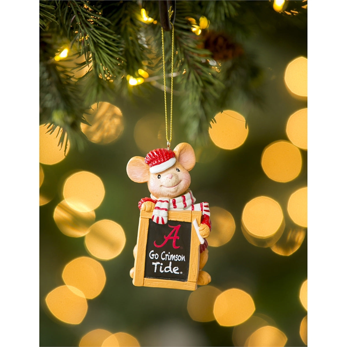 University of Alabama Holiday Mouse Ornament