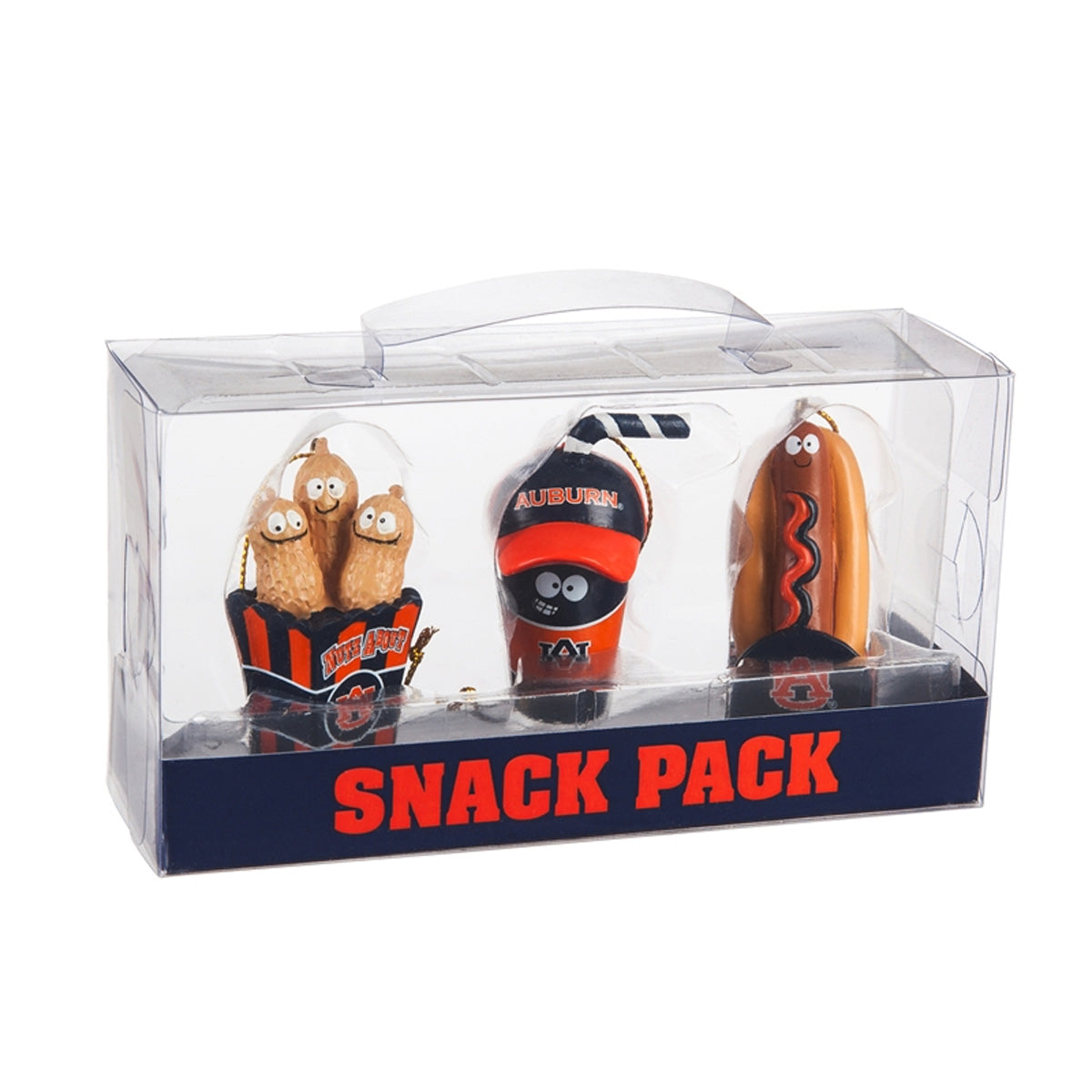 Auburn University, Snack Pack Ornaments, set of 3