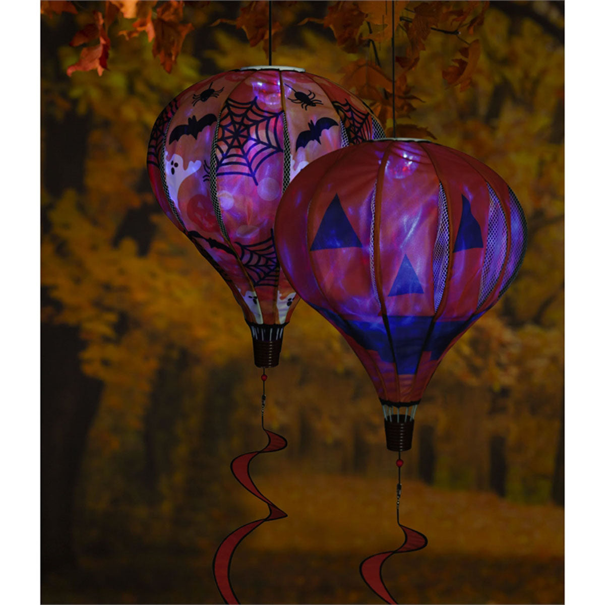Jack-O-Lantern Solar Balloon Spinner