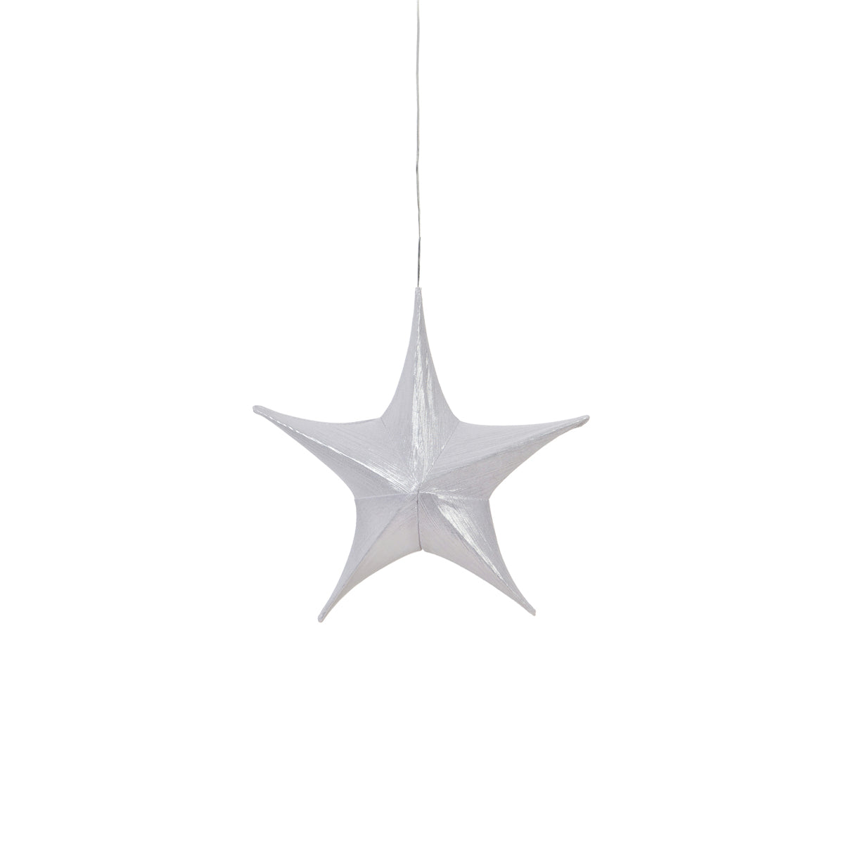 LED Lighted Fabric Star, White, Small