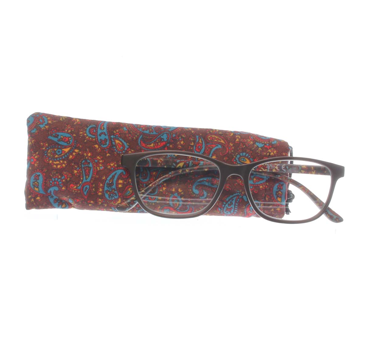 Paisley Readers with Fabric Pouch