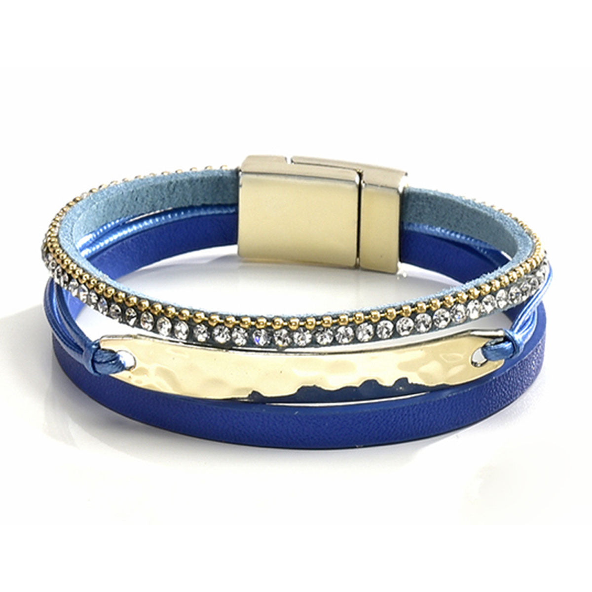 Rhinestone Multi-strap Bracelet, 4 Color choices