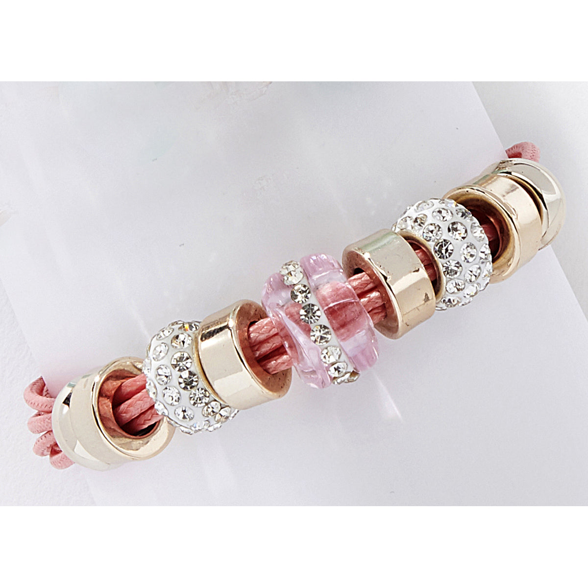 Glass Bead Bracelets, Black or Pink