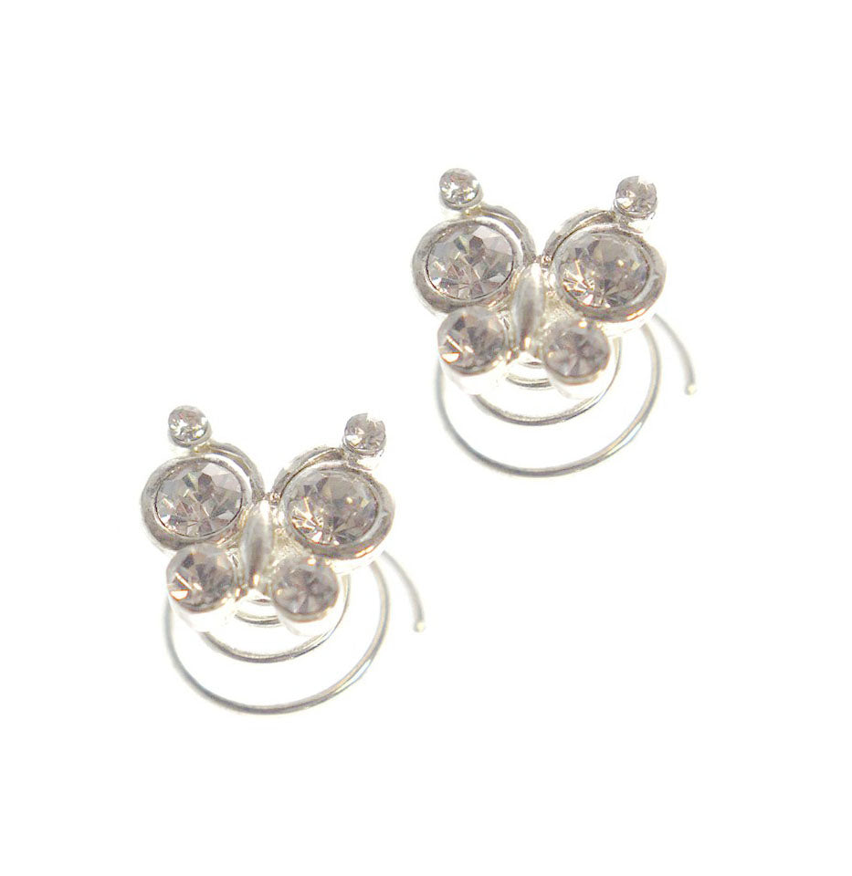 Butterfly Twist Coil Spiral Hairpin