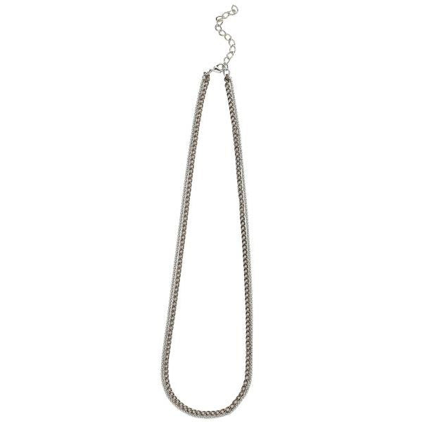 Multi Chain Necklace Copper/Silver