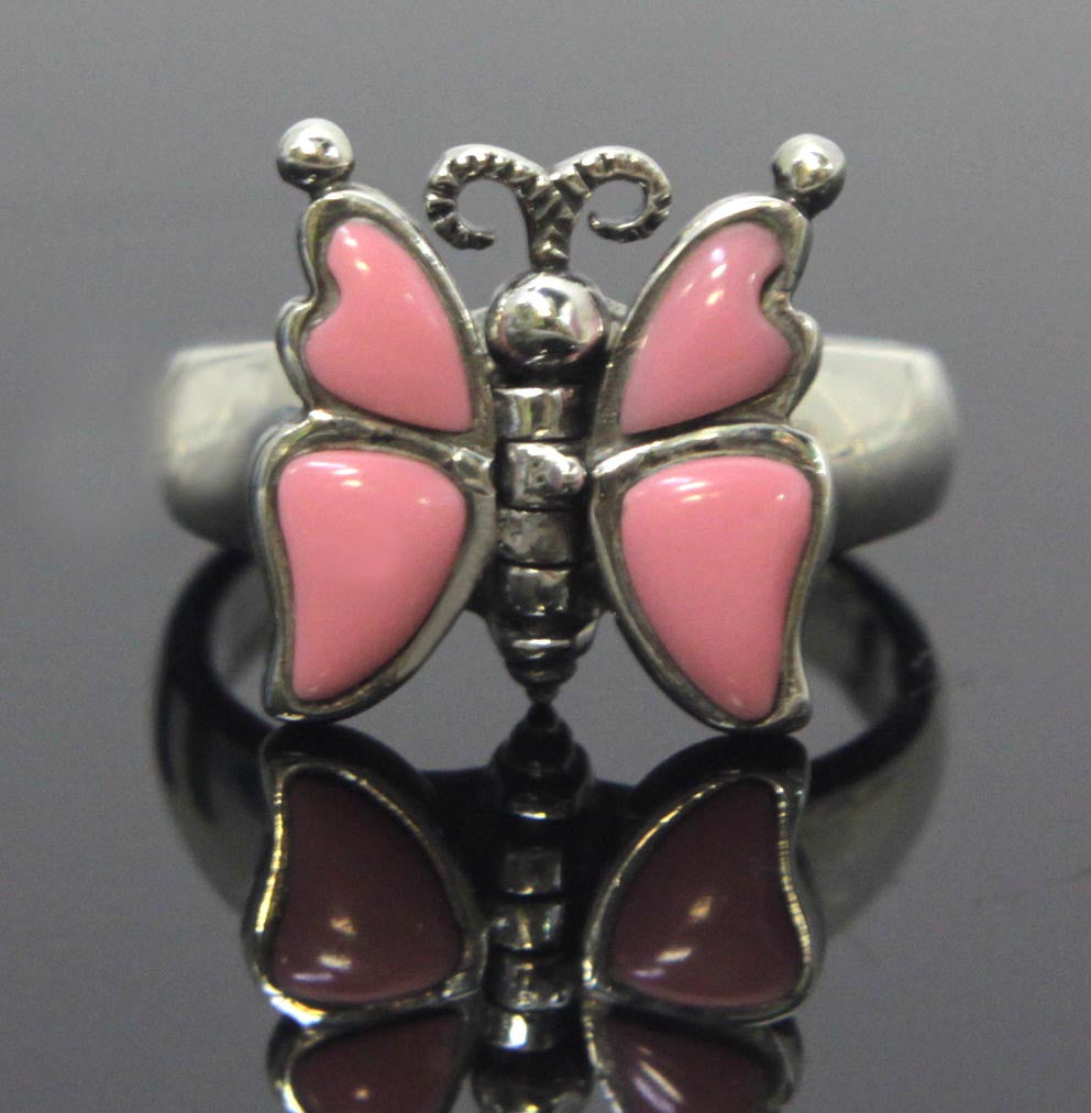 Butterfly Ring Sterling Silver Size 8.5