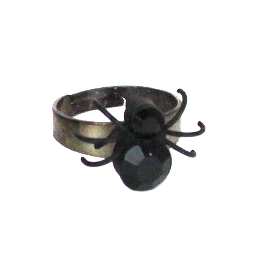 Spider Ring Adjustable small Black