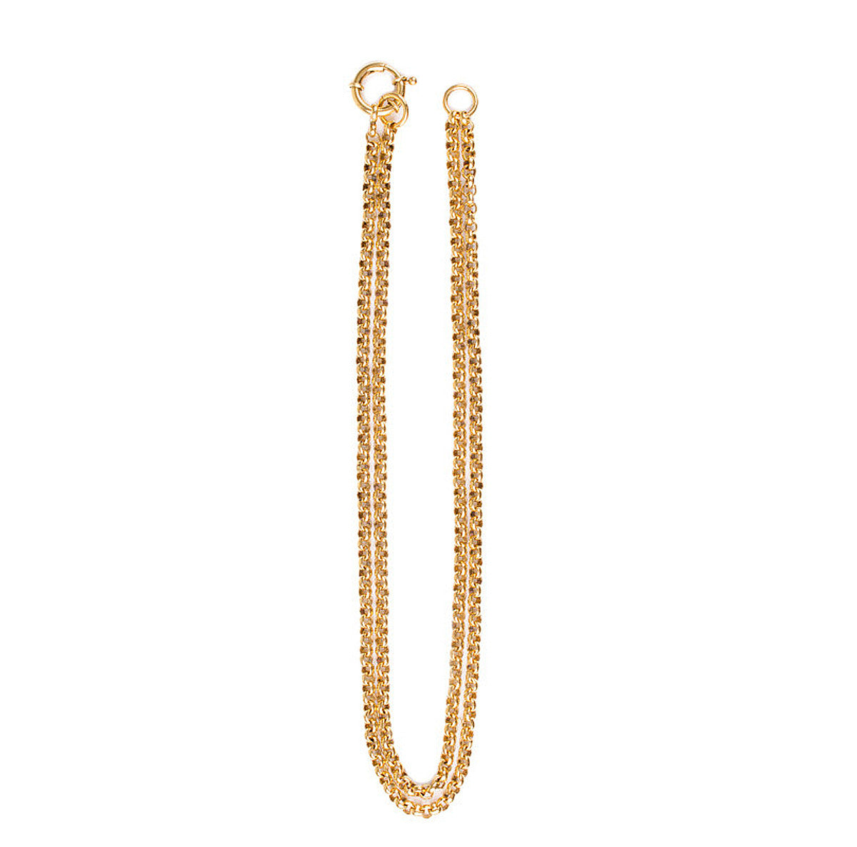 Adjustable Charm Holder Necklace - Gold