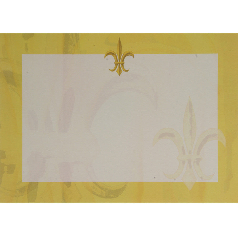 Golden Fleur-de-lis Invitation, Individual
