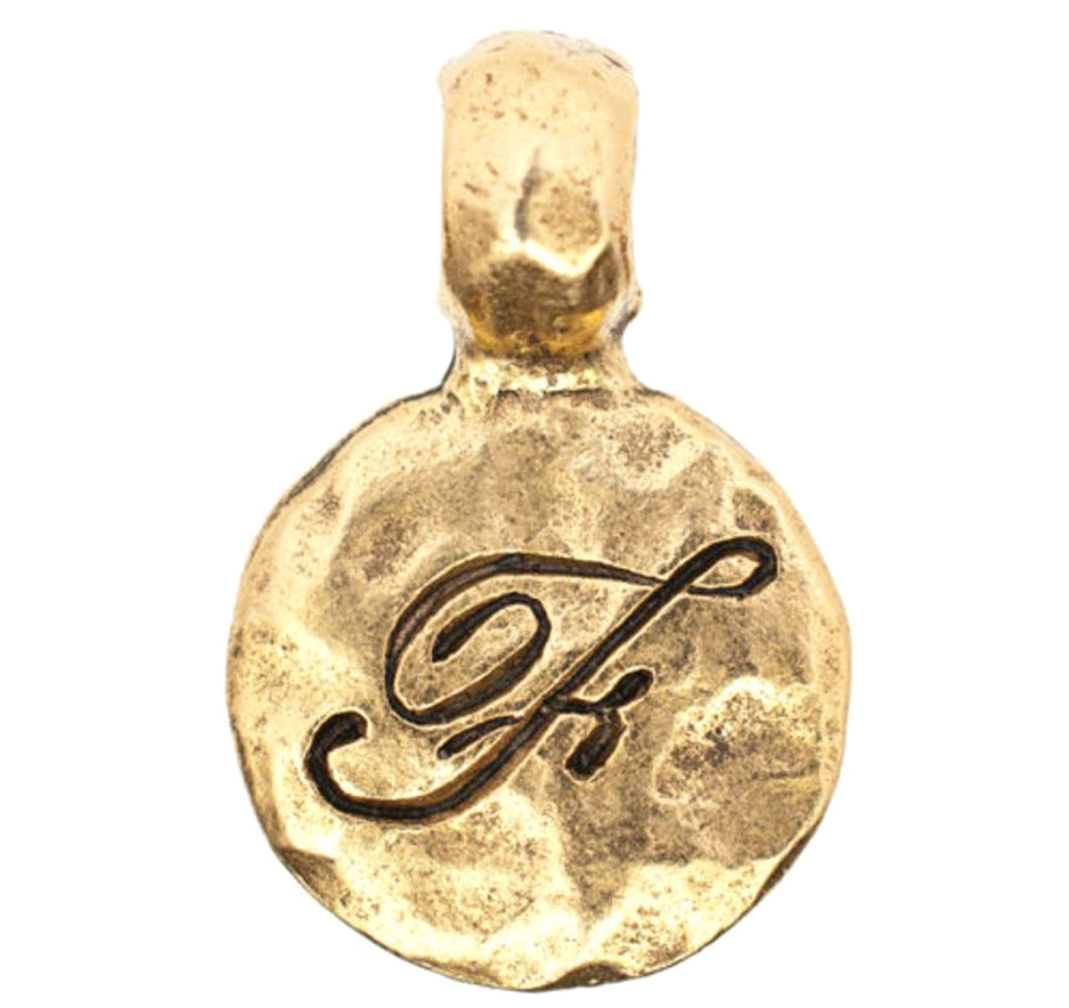 Monogram F with Bale Charm Gold
