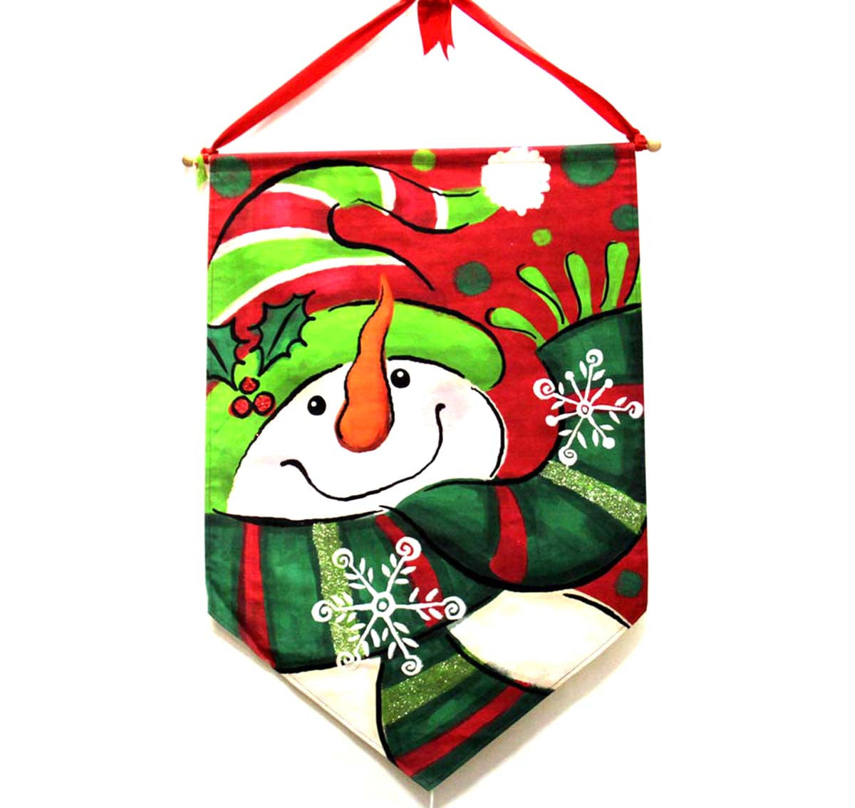 Indoor Snowman Christmas Banner