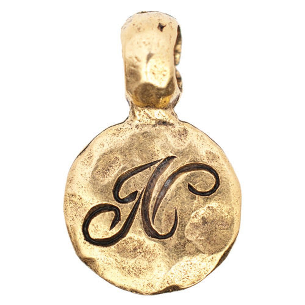 Monogram N with Bale Charm Gold