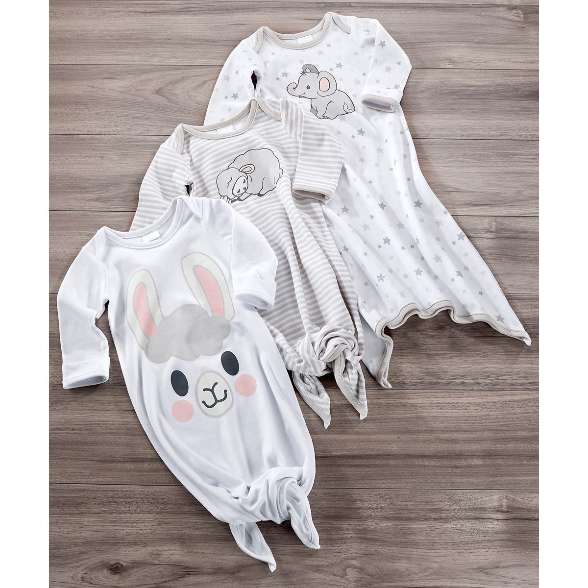 Lil' Llama Baby Sleep Gowns, 3 Designs, 0-6 MOS.
