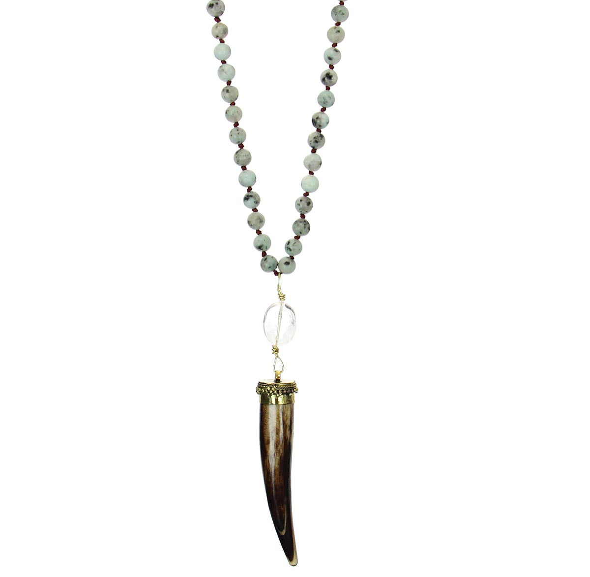 Horn Gemstone Necklace