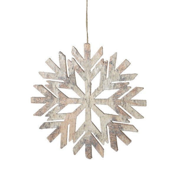 Birch Snowflake Ornament Large