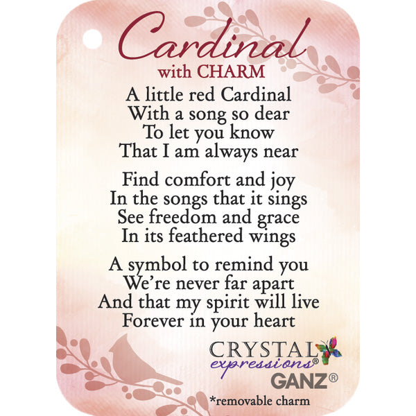 Radiant Cardinal Ornament w/ Charm