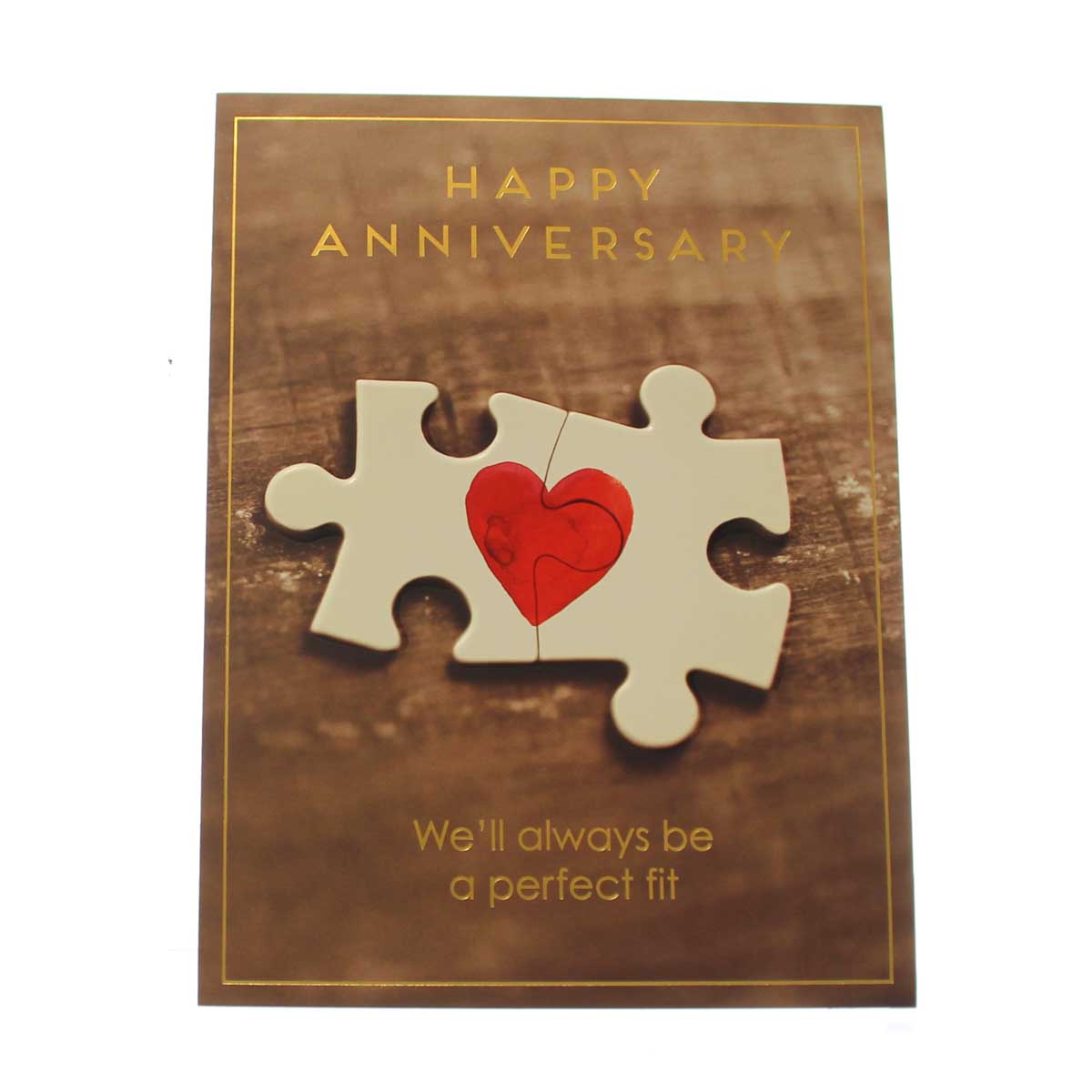Anniversary Card: Happy Anniversary We'll always be a perfect fit