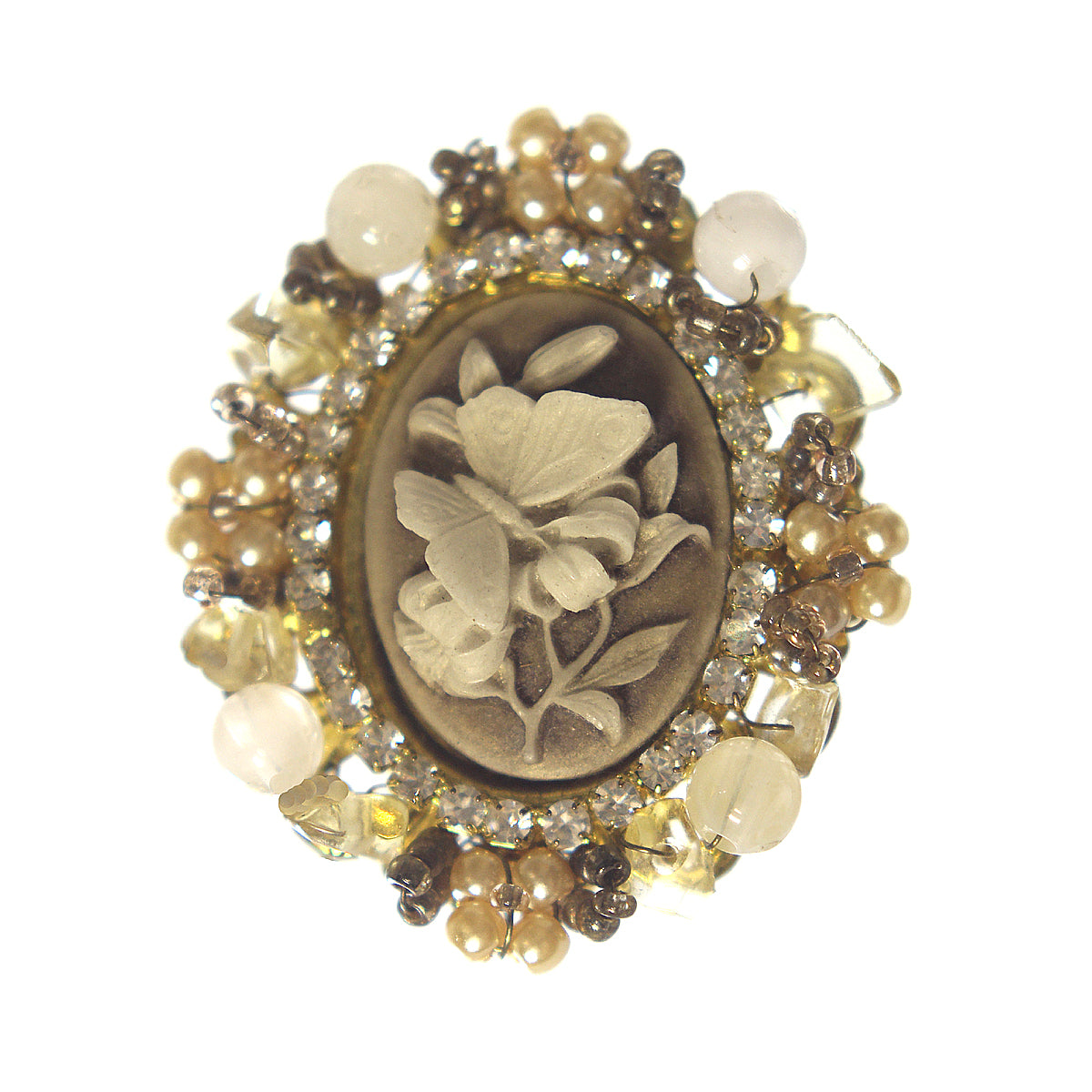 Butterfly Cameo Pin