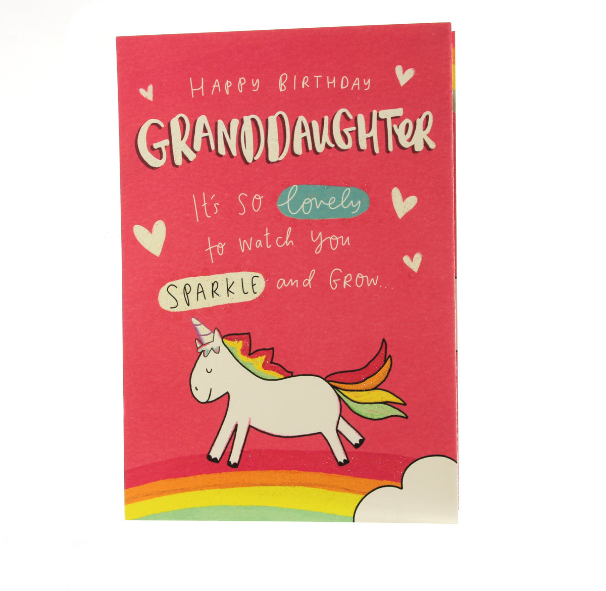 Birthday Card: Happy Birthday Granddaughter (w/unicorn)