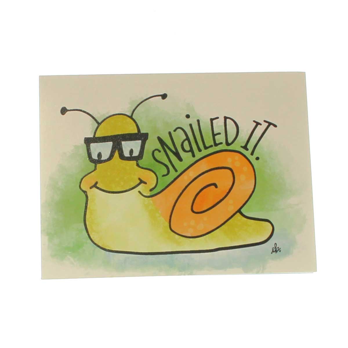 Congratulations Card: Snailed it.