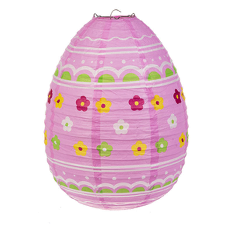 Easter Egg Orange Paper Lantern