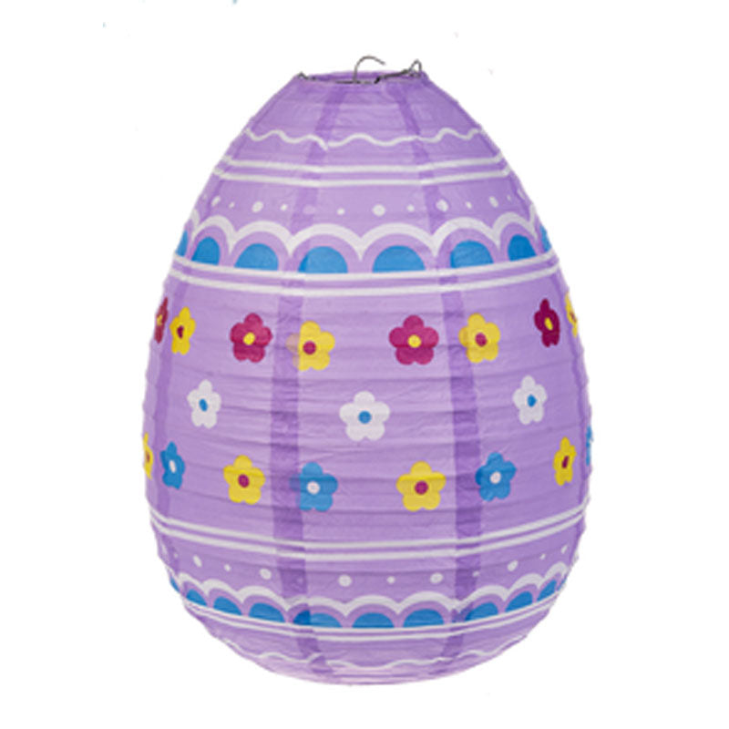 Easter Egg Orange Paper Lantern