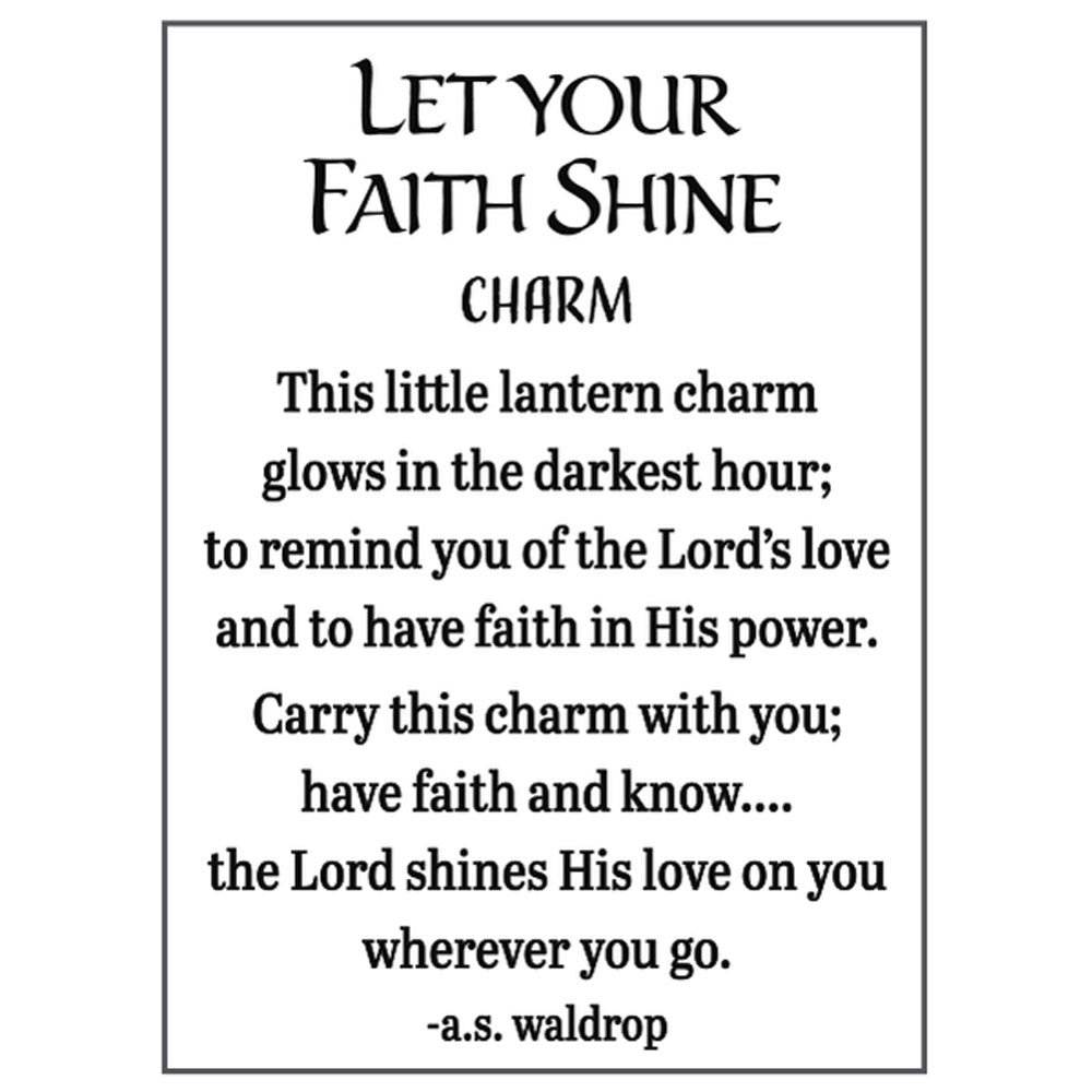"Let Your Faith Shine" Charm/Token