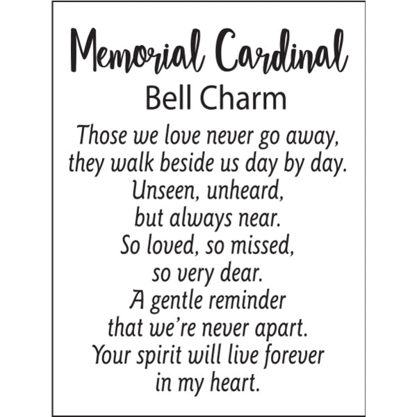 Memorial Cardinal Bell Charms