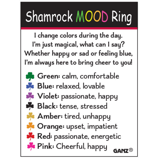 Shamrock Mood Rings