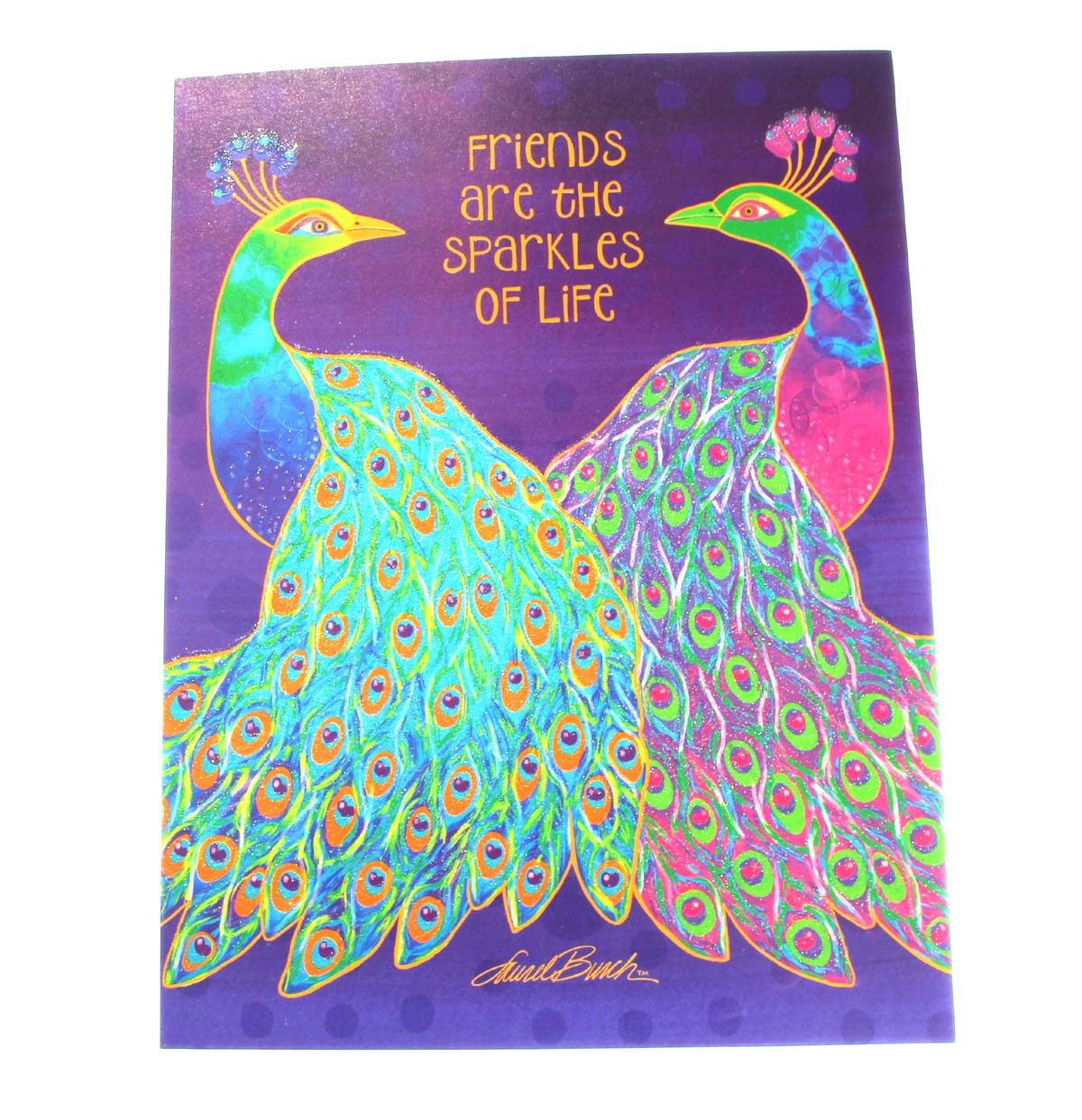 Friendship Card - Friends are the sparkles of life (peacocks)