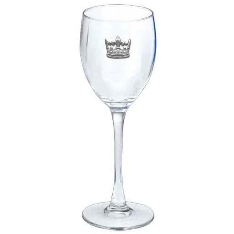 Clear Goblet w/Pewter Crown