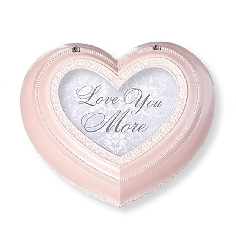 Pink Heart Music Box, "Love you more" OR  "Love is the key that unlocks the heart"