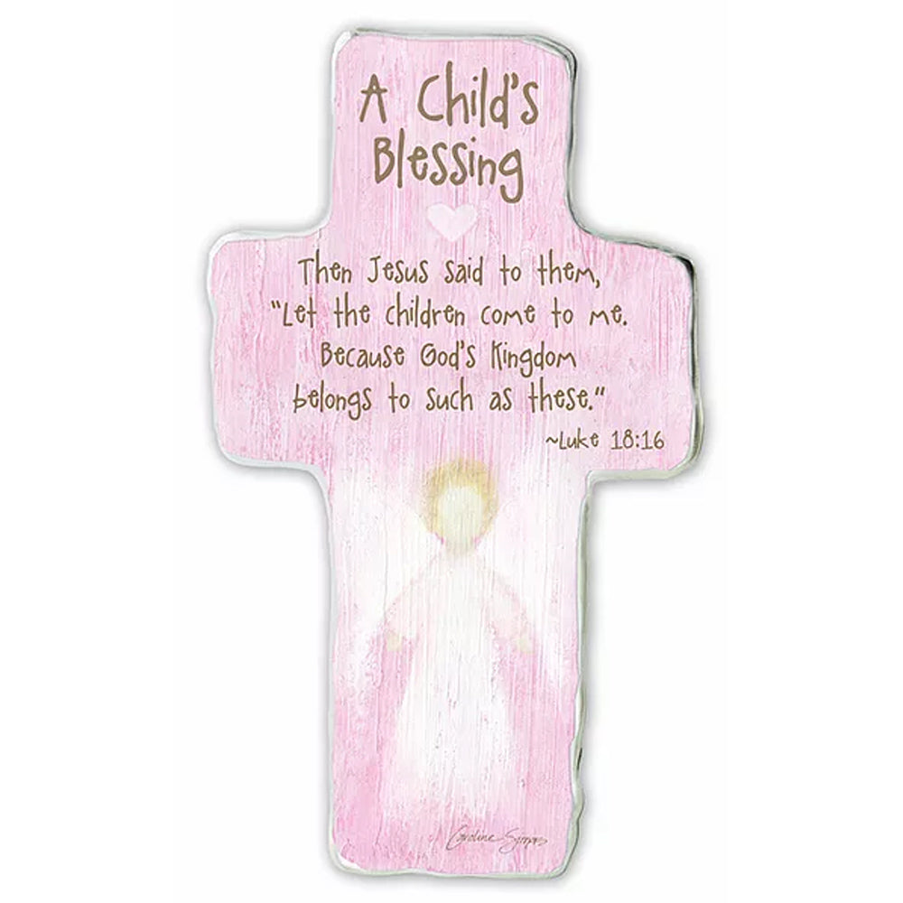 "Every good and perfect..." A Child's Blessing Cross Plaque Girl