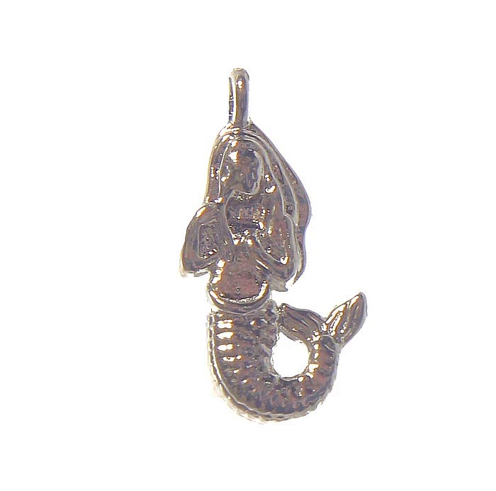 Secret Box™  White Gold Dipped Mermaid Necklace