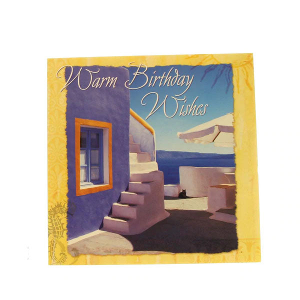 Birthday Card Qubes: Warm Birthday Wishes