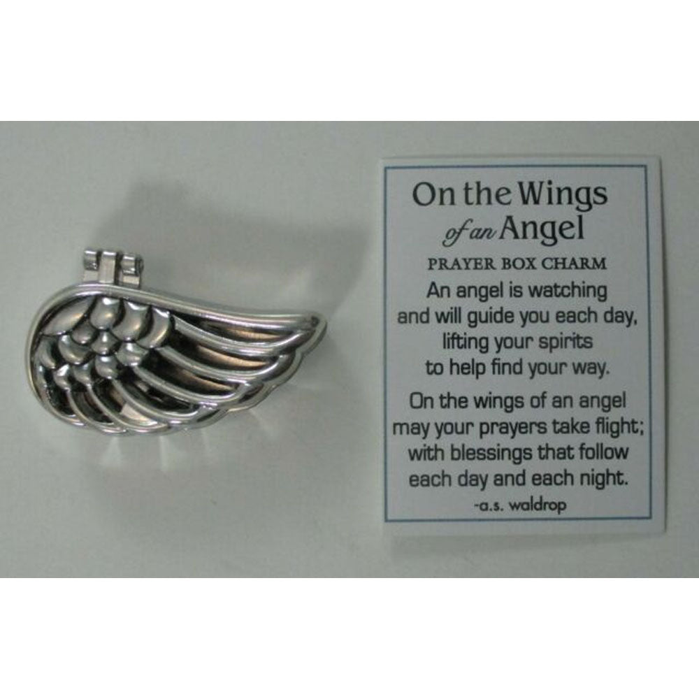 "On the wings of an angel" Prayer Box Charm/Token