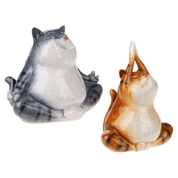 Yoga Cat Figurines